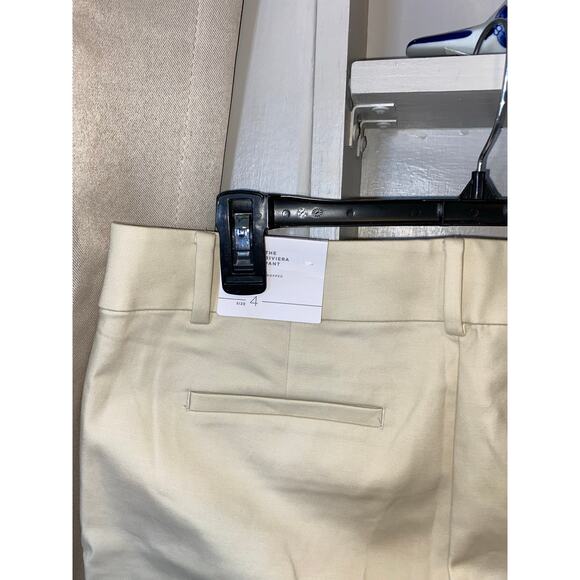 LOFT NWT The Riviera Pant size 4 Cropped Nude Tan Cream New Pants - Picture 7 of 11